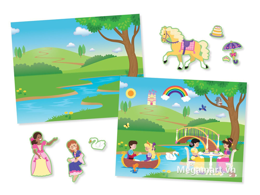 Melissa & Doug Sách sticker Cung điện hoàng gia