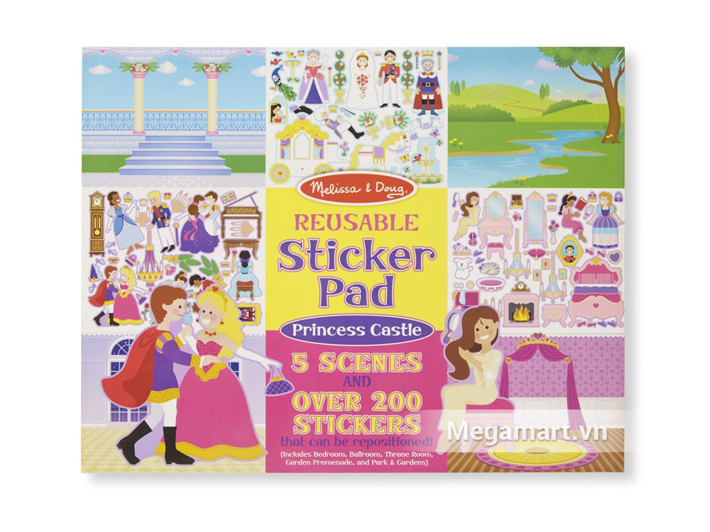 Melissa & Doug Sách sticker Cung điện hoàng gia