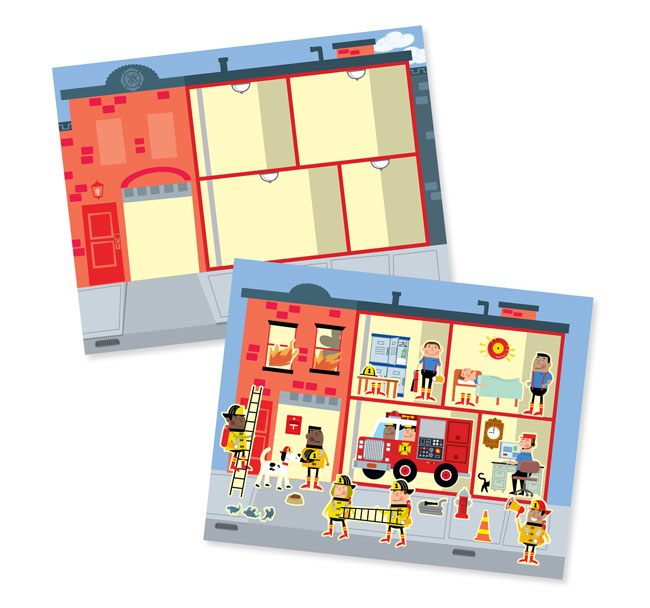 Melissa & Doug Sách sticker Thành phố sôi động