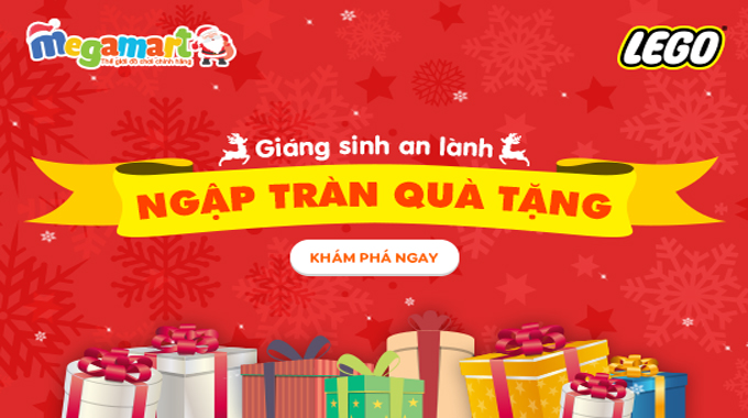 Lựa chọn đồ chơi Noel Megamart với nhiều chương trình khuyến mại đồ hấp dẫn 