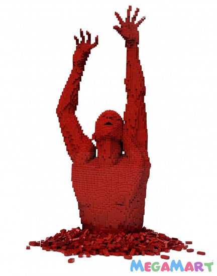 Một trong những tác phẩm xếp hình Lego ấn tượng được trưng bày