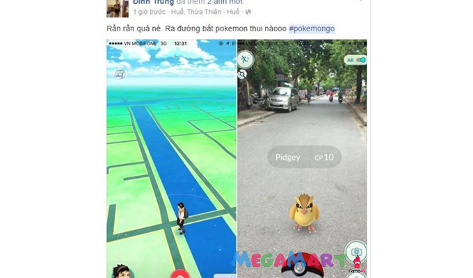 Ảnh chế Pokemon Go hài khó đỡ - Trên đường đi