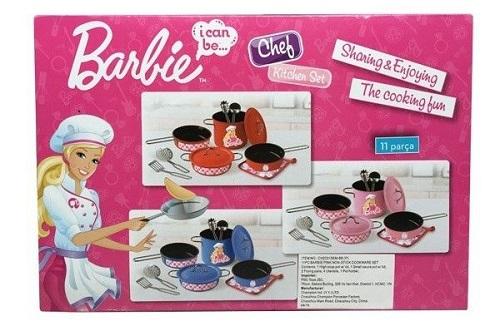 Hình ảnh bên ngoài Barbie Bộ 11 dụng cụ nấu ăn Barbie hồng sen