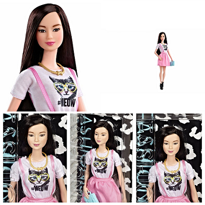 Barbie Fashionistas - Váy hồng áo Meow xinh xắn