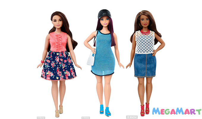 Loạt búp bê Barbie Fashionistas mới ra mắt gồm 7 màu da, 22 màu mắt và 24 kiểu tóc