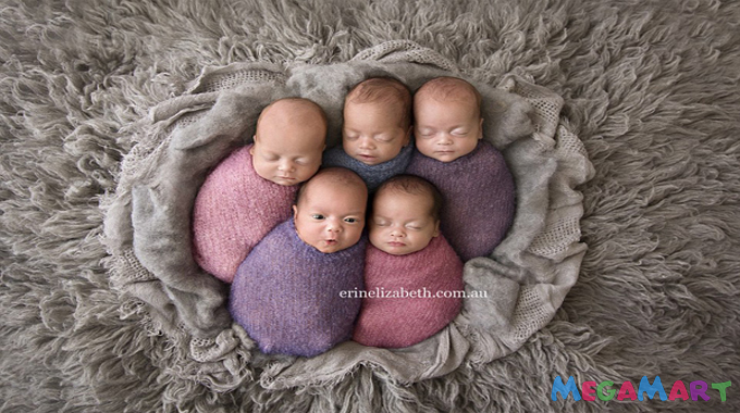 Bộ ảnh người mẹ sinh 5 thú vị tại Australia - Những bức ảnh về người mẹ sinh 5 được chia sẻ rộng rãi trên mạng xã hội