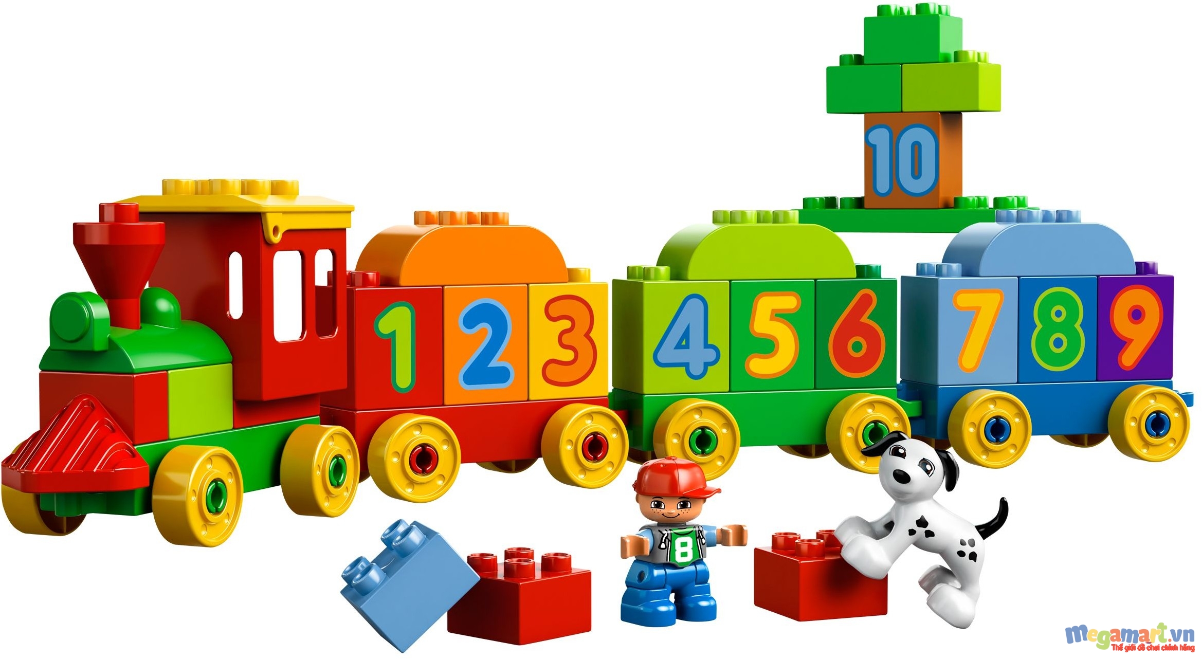 Đồ chơi xếp hình Lego Duplo 10558 - Đoàn tàu các con số dành cho các bé dưới 5 tuổi