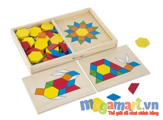 Đồ chơi gỗ học các hình khối của thương hiệu Melissa & Doug an toàn và bổ ích