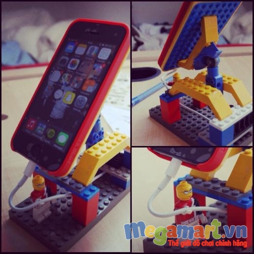 Giá đỡ chiếc điện thoại sành điệu từ Lego
