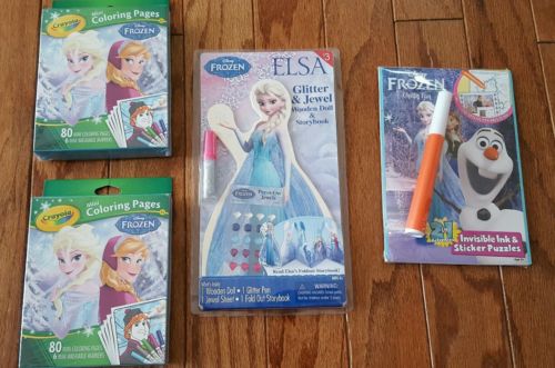 Crayola Bộ bút giấy tô màu hình Frozen 6 bút lông mini và vở tô màu 80 trang phát huy tính sáng tạo ở trẻ nhỏ
