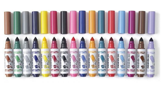 Crayola Bộ bút lông mini 16 màu cho bé sáng tạo tô vẽ