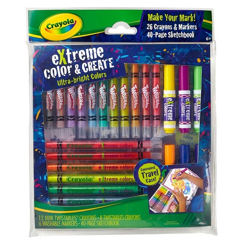 Đồ chơi Crayola Bộ dụng cụ 26 bút kèm giấy tập vẽ có sẵn cho bé sáng tạo