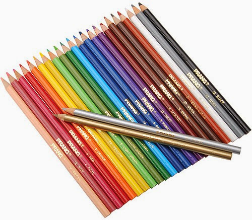 Crayola Bút chì 24 màu dạng dài an toàn cho bé