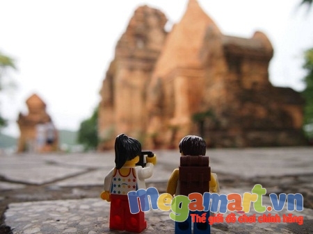 Hình ảnh Lego tại tháp Panogar tại Nha Trang