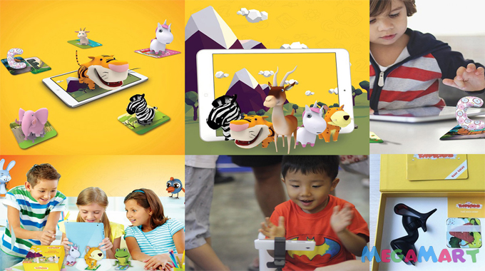 Đồ chơi trẻ em Việt Nam học Tiếng Anh tương tác 3D kết hợp công nghệ thú vị- Các bé hào hứng cùng khám phá và tương tác cùng bộ thẻ học Tiếng Anh 3D