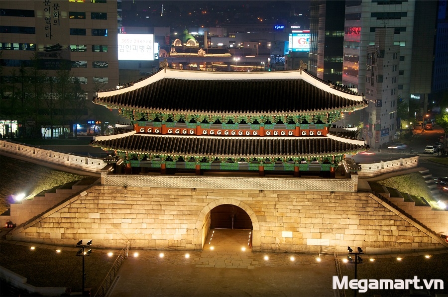 Công trình cổng Sungnyemun trong thực tế