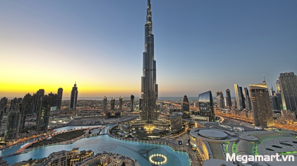 Công trình cao nhất thế giới Burj Khalifa trong thực tế