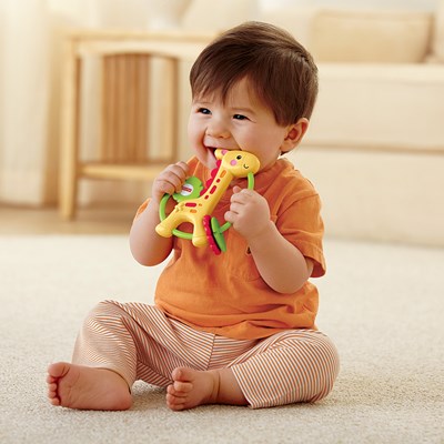 Fisher Price Xúc xắc hươu cao cổ đáng yêu kích thích mọc răng cho trẻ nhỏ