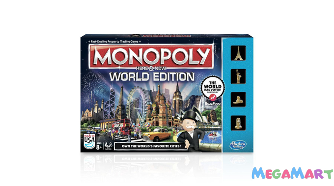 Giới thiệu đồ chơi trẻ em cờ tỷ phú Monopoly chơi vui và hấp dẫn - Khám phá trò chơi cờ tỷ phú vòng quanh thế giới dành cho độ tuổi 8+