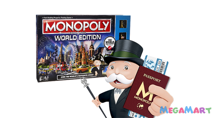 Giới thiệu đồ chơi trẻ em cờ tỷ phú Monopoly chơi vui và hấp dẫn - Chuẩn bị passport và bắt đầu tham gia Cờ tỷ phú Monopoly Vòng quanh thế giới