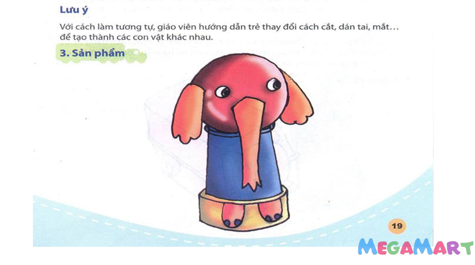 Mô hình đồ chơi chú voi con dễ làm giúp các bé thỏa thích vui chơi