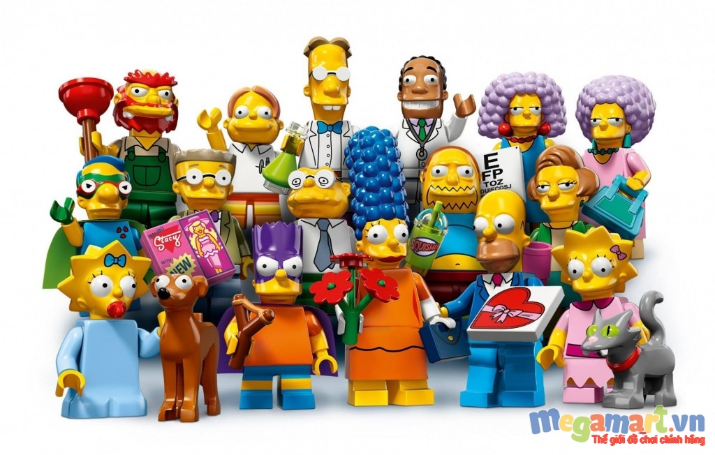 Gia đình nhân vật Lego Minifigures The Simpsons nổi tiếng