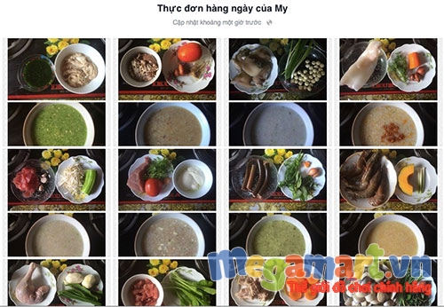 Những công thức nấu cháo của chị Lan Anh được nhiều bà mẹ chia sẻ nhiệt tình