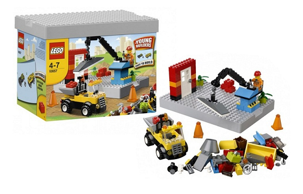 Mô hình thực tế sau khi hoàn thành bộ xếp hình Lego Bricks & More 10657 - Bộ Lắp LEGO Đầu Tiên