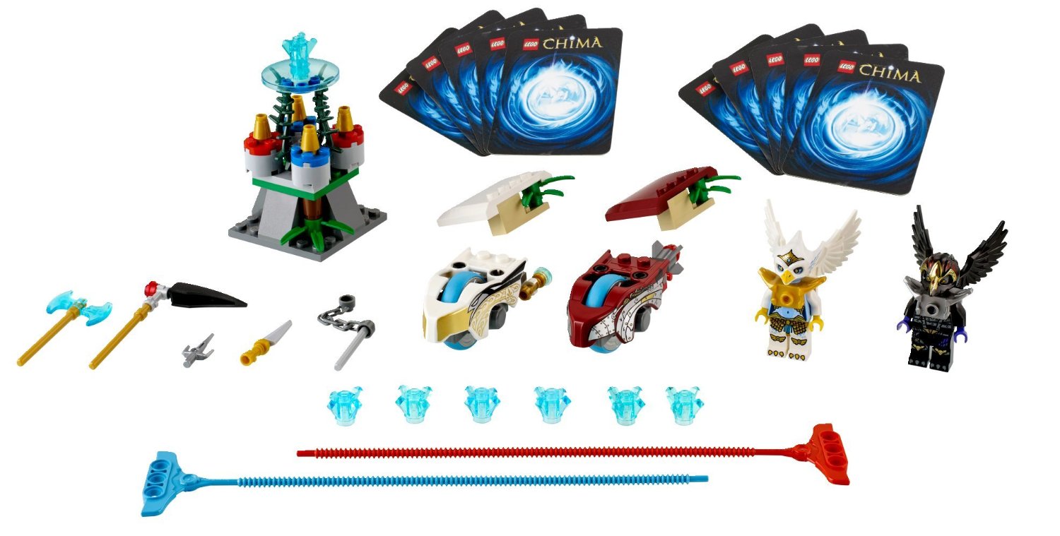 Hình ảnh các chi tiết sẽ xuất hiện trong mô hình Lego Chima 70114 - Trận Chiến Trên Không