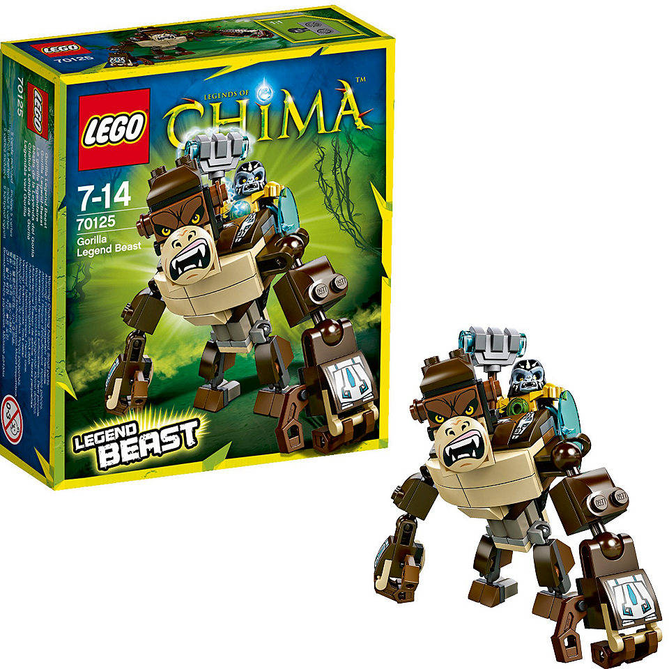Hình ảnh thực tế các chi tiết trong bộ đồ chơi Lego Chima 70125 - Khỉ Đột Huyền Thoại
