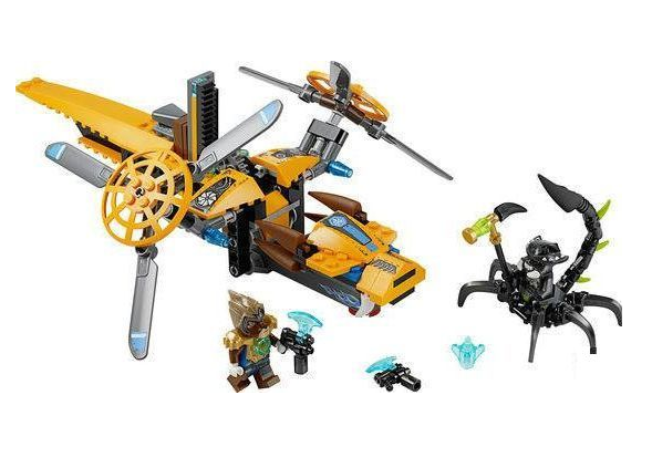 Bé tha hồ sáng tạo mô hình và câu chuyện trong Lego Chima 70129 - Trực Thăng Của Lavertus