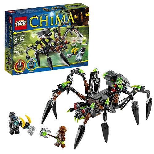 Các mô hình sinh động trong bộ đồ chơi Lego Chima 70130 - Cỗ Máy Nhện Khổng Lồ