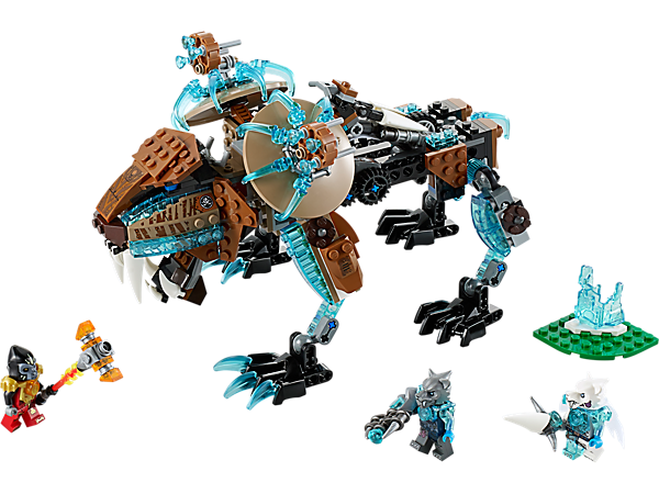Toàn bộ chi tiết có trong bộ xếp hình Lego Chima 70143 - Cỗ Máy Chiến Đấu của Hổ Băng