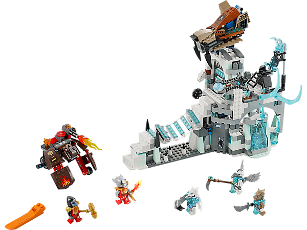 Mô hình thực tế của bộ xếp hình Lego Chima 70147 - Rừng Băng Của Lãnh Chúa Fangar sau khi hoàn thành