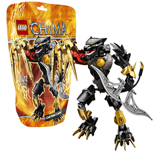 Mô hình thực tế của Lego Chima 70208 - Chiến Binh Lửa Panthar sau khi hoàn thành