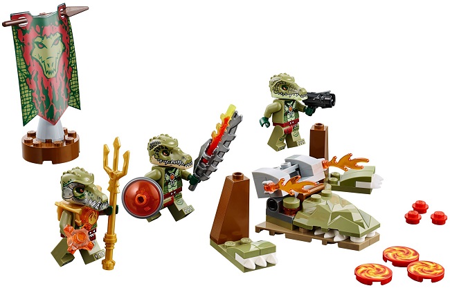 Các mô hình trong Lego Chima 70231 - Bộ Tộc Cá Sấu