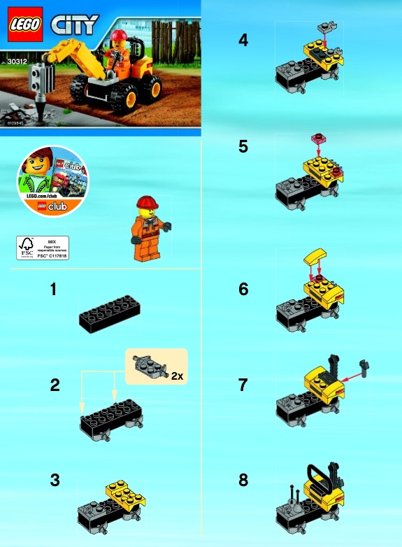 Tất cả sản phẩm trong Lego City 30312 - Tháo Dỡ Xây Dựng được làm từ nhựa an toàn