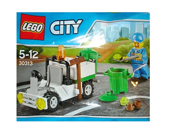 Vỏ ngoài bộ Lego City 30313 - Xe Rác