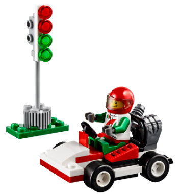 Bé được trải nghiệm cuộc đua gay cấn với bộ xếp hình Lego City 30314- Tay đua Kart