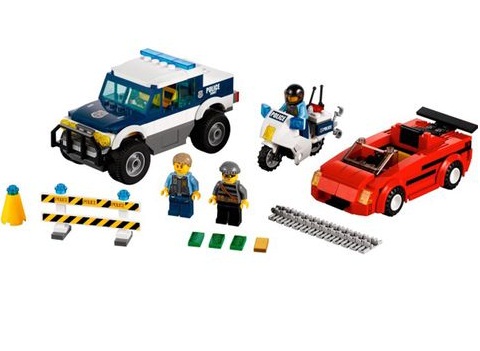 Các chi tiết có trong bộ xếp hình Lego City 60007 - Đuổi Bắt Tốc Độ