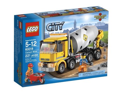 Hình ảnh bên ngoài bộ xếp hình Lego City 60018 - Xe Trộn Xi-Măng