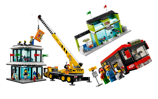 Rèn luyện cho bé tính tỉ mỉ, kiên nhẫn khi lắp ráp các mô hình trong Lego City 60026 - Quảng trường thành phố