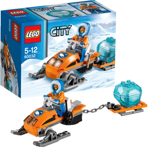 Lego City 60032 - Mô Tô Trượt Tuyết bao gồm nhiều mô hình tinh xảo