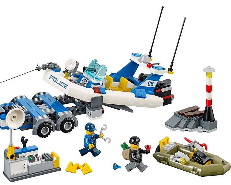 Các mô hình ấn tượng trong bộ ghép hình Lego City 60045 - Đội Cảnh Sát Tuần Tra
