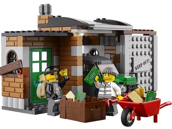 Chất liệu nhựa ABS an toàn được dùng để tạo ra Lego City 60046 - Trực Thăng Tuần Tra
