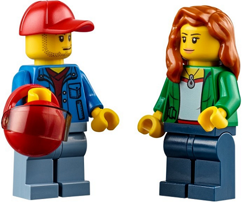 Mô hình nhân vật xinh xắn trong Lego City 60082 - Dune Buggy Trailer