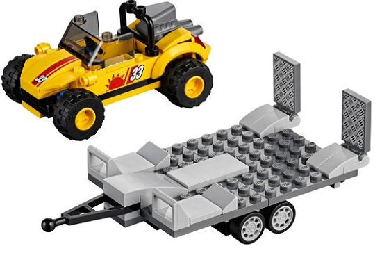 Bộ ghép hình Lego City 60082 - Dune Buggy Trailer độc đáo thú vị