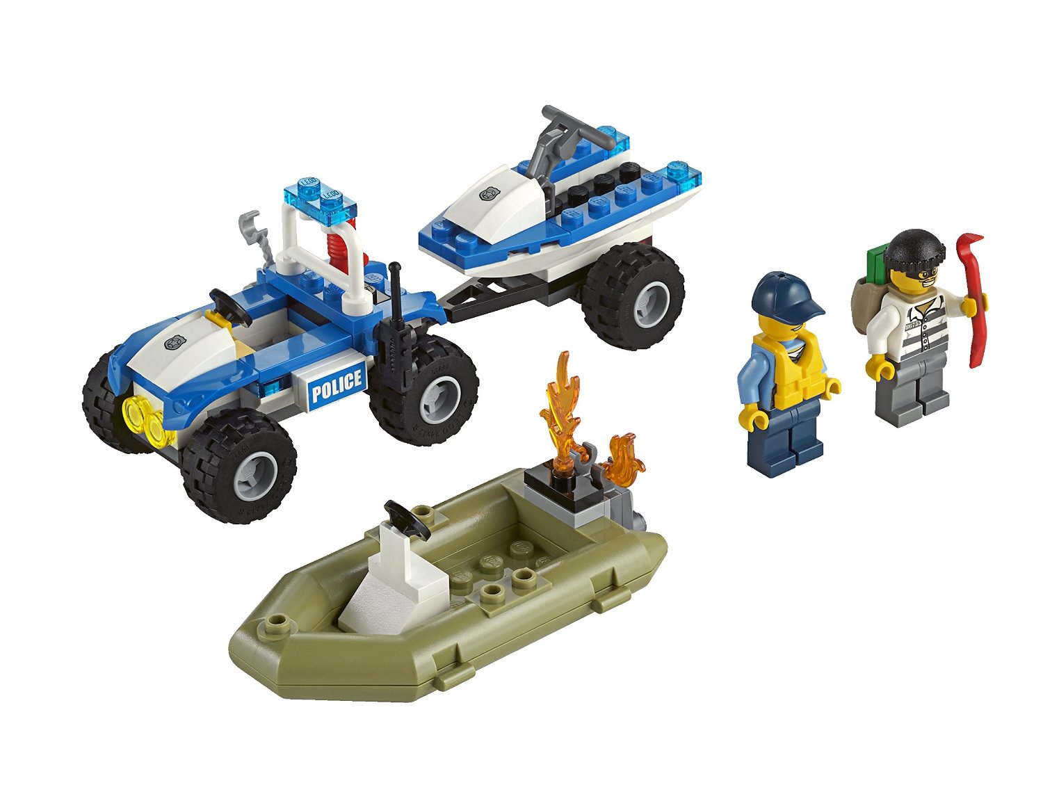 Các chi tiết trong Bộ Khởi Đầu Lego City đều được làm từ nhựa tuyệt đối an toàn