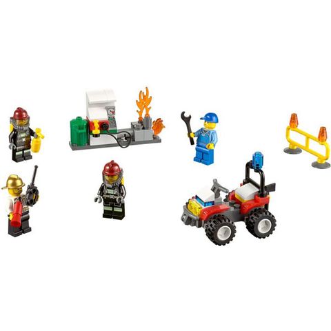 Toàn bộ sản phẩm Lego City 60088 - Khởi Đầu Cứu Hỏa sau khi lắp ghép xong