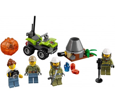 Bộ xếp hình Lego City 60120 - Bộ lắp ráp núi lửa khởi đầu dành cho bé yêu khoa học